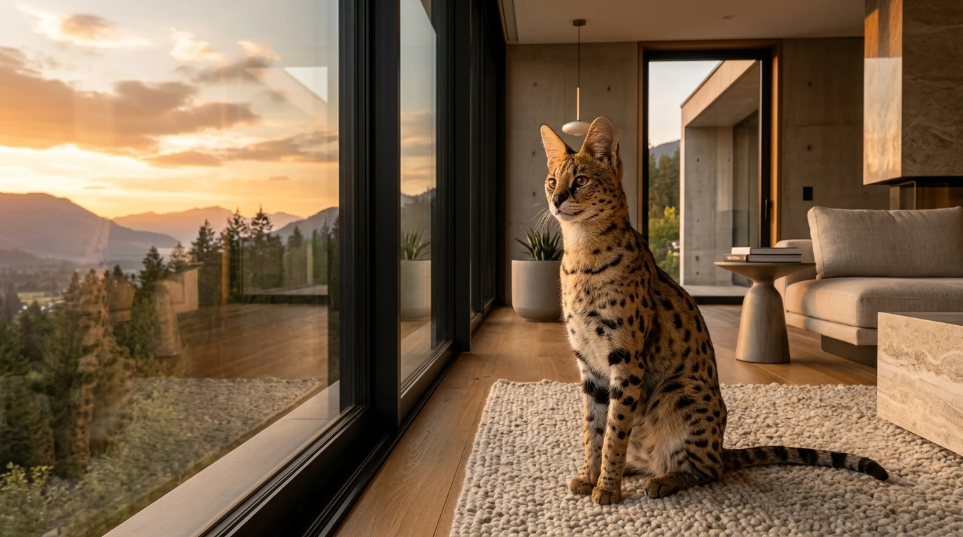 Comportamiento del Gato Savannah: Etología Felina, Inteligencia Tipo Canina, Convivencia y Adiestramiento con Arnés