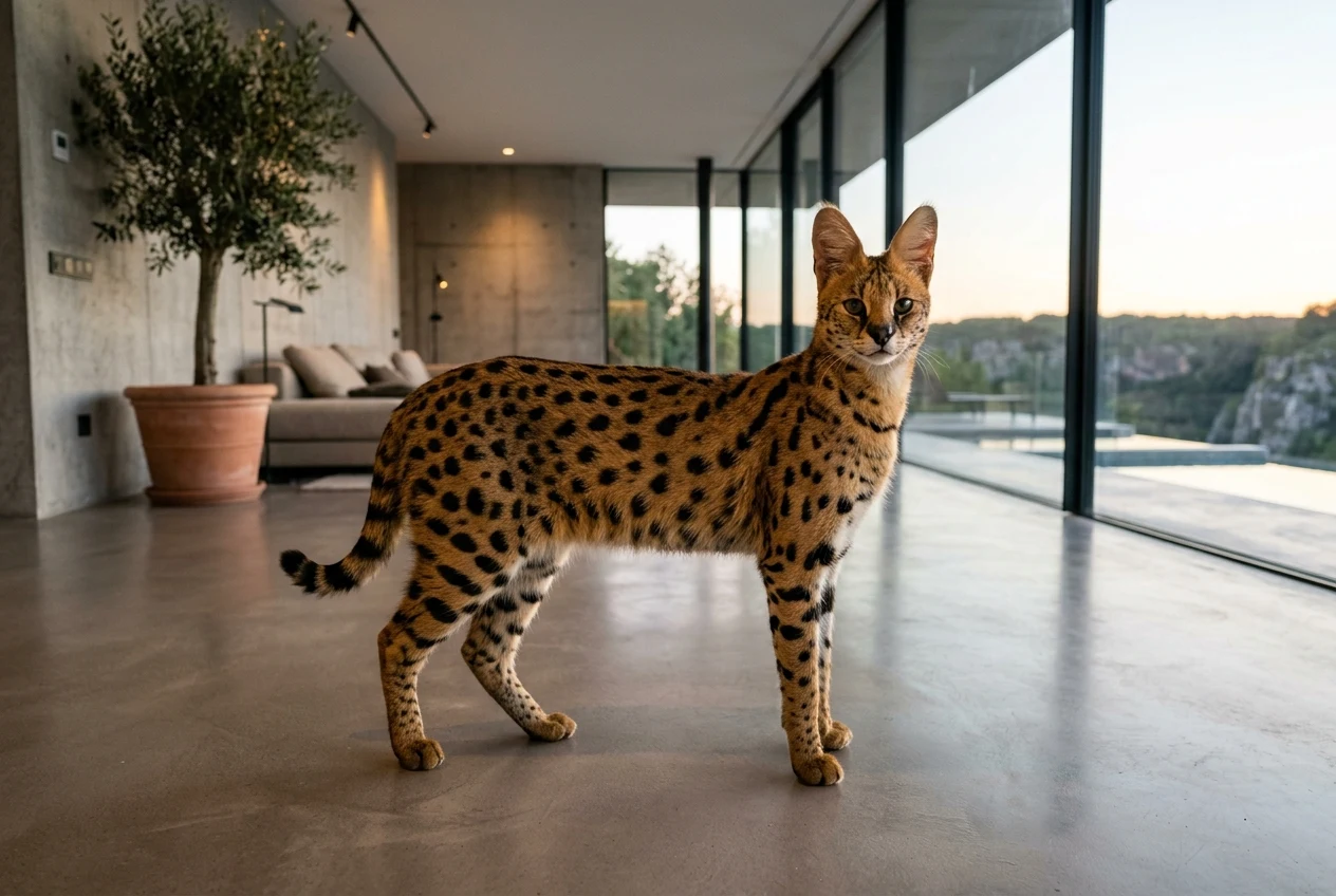 Gato Savannah F1: Guía Completa de Características, 50% Serval, Tamaño, Precio Real y Cuidados del Híbrido Fundador