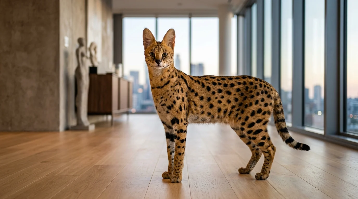 Gato Savannah F3: Características, Genética (12.5-18% Serval), Precio Real, Temperamento y Cuidados